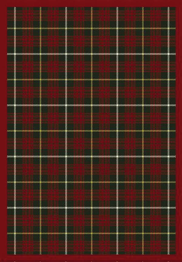 Picture of Joy Carpets 1511B-06 Bit O ft. Scotch Tartan Green 3 ft.10 in. x 5 ft.4 in.  WearOn Nylon Machine Tufted- Cut Pile Whimsy Rug