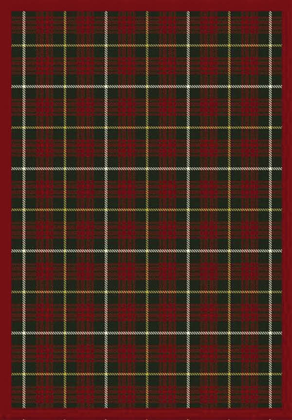 Picture of Joy Carpets 1511D-06 Bit O ft. Scotch Tartan Green 7 ft.8 in. x 10 ft.9 in.  WearOn Nylon Machine Tufted- Cut Pile Whimsy Rug