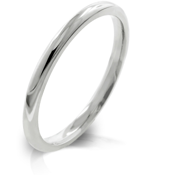 Picture of Kate Bissett R08037RV-V00-07 2mm High Polished Stainless Steel Eternity Wedding Band