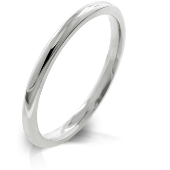 Picture of Kate Bissett R08037RV-V00-08 2mm High Polished Stainless Steel Eternity Wedding Band