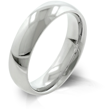 Picture of Kate Bissett R08038RV-V00-08 5mm High Polished Stainless Steel  Wedding Band