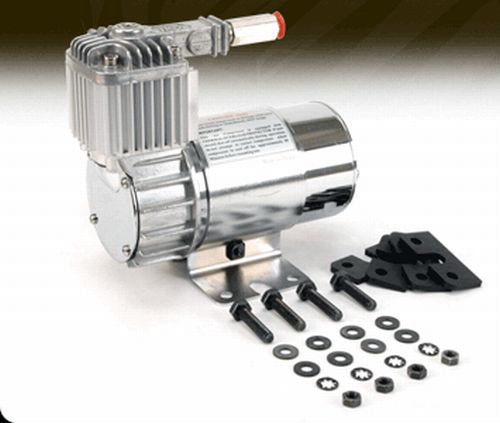 100C Chrome Compressor Kit w/ Omega Mounting Bracket (12V, 15% Duty, Sealed)