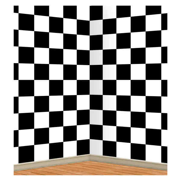 Picture of Beistle 52089 Checkered Backdrop - Pack of 6
