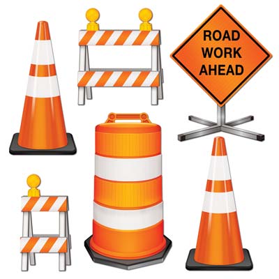 Picture of Beistle 54376 Road Crew Cutouts - Pack of 12