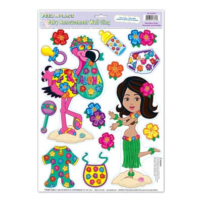 Picture of Beistle 57162 Sh Hula Baby Peel &apos;N Place - Pack of 12