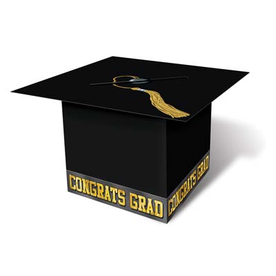 Picture of Beistle 57393 Grad Cap Card Box - Pack of 6