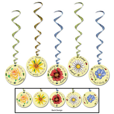 Picture of Beistle 57585 Flower Whirls - Pack of 6