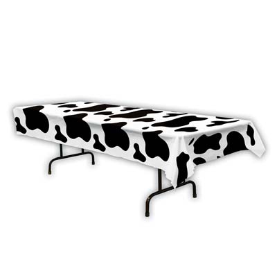 Picture of Beistle 57943 Cow Print Tablecover - Pack of 12