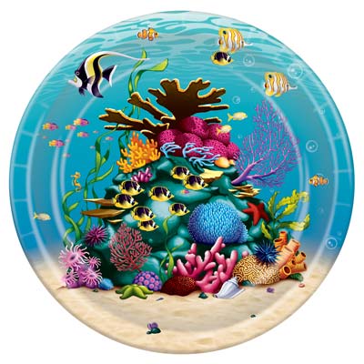 Picture of Beistle 58011 Under The Sea Plates - Pack of 12