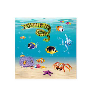 Picture of Beistle 58116 Under The Sea Luncheon Napkins - Pack of 12