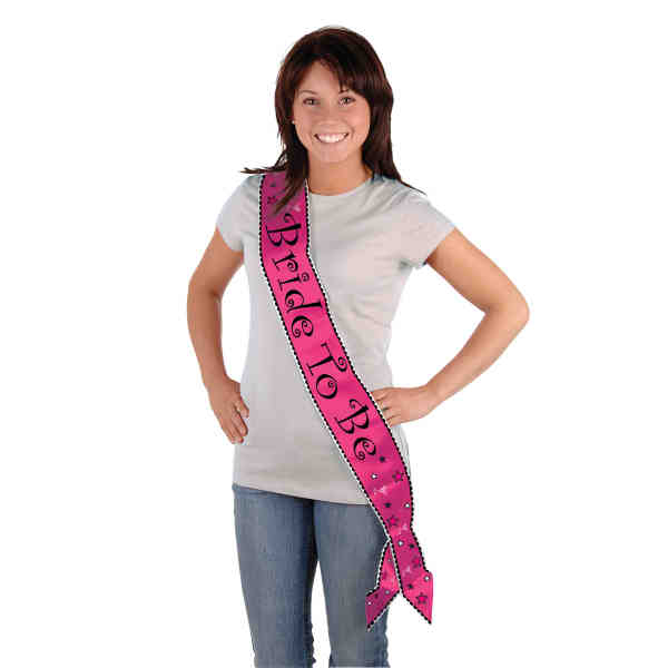 Picture of Beistle 60186 Bride To Be Satin Sash - Pack of 6