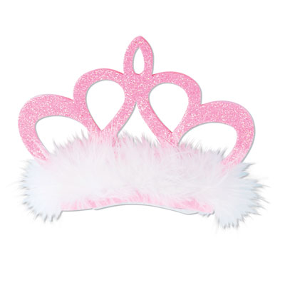 Picture of Beistle 60291 Pink Princess Crown Hair Clip - Pack of 12