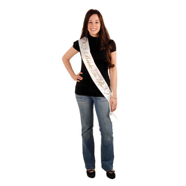 Picture of Beistle 60540 Bride To Be Satin Sash - Pack of 6