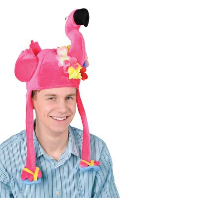 DDI 526880 Plush Flamingo Hat Case of 6