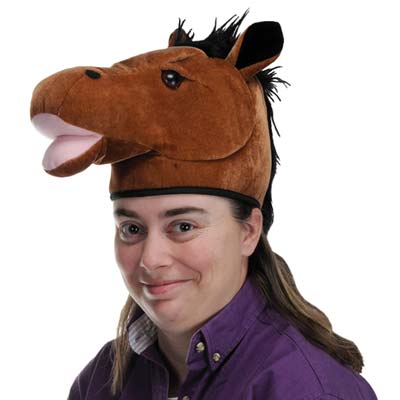 Beistle  Plush Horse Head-Hat - Pack of 6