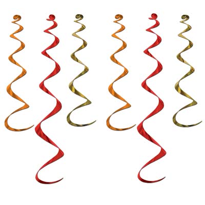 Picture of Beistle 50065-GOR Twirly Whirlys - Pack of 6