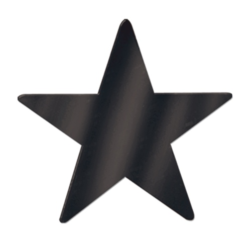 Picture of Beistle 50998-BK Jumbo Foil Star Cutout - Pack of 12