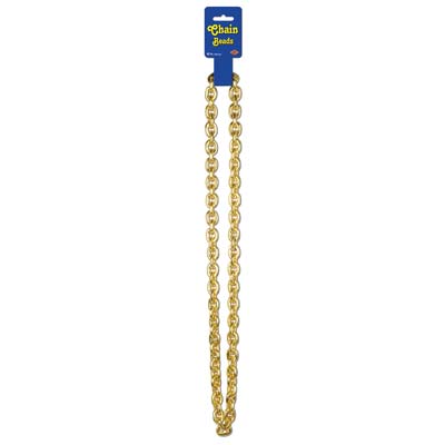 Picture of Beistle 57264-GD Chain Beads - Pack of 12