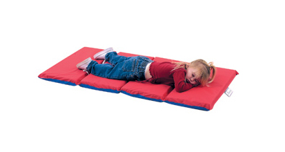 Picture of Childrens Factory CF400-525RB Red- Blue 4 Section- 1 in. Thick Infection Control Mat- 10 Pack