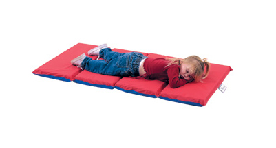 Picture of Childrens Factory CF400-519RB Red- Blue 4 Section- 2 in. Thick Infection Control Mat- 5 Pack