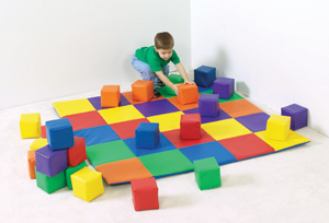 Picture of Childrens Factory CF322-047 Joey s Matching Mat and Blocks Set