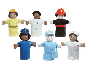 Picture of Childrens Factory CF100-807 Set of 6 Career Puppets