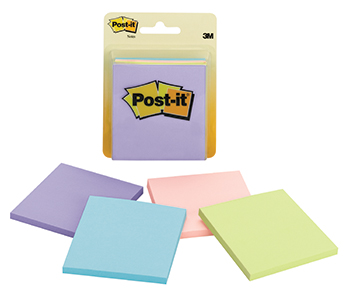 Picture of 3M Company MMM5401 Sticky note Notes Pastel 4 Pads 50