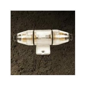 Fuse Holder w/Mounting Tabs (For 20-to 60-Amp Glass Tube Fuse, 8 Gauge Wire)