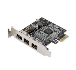 Picture of Syba SD-PEX30009 PCI-Express 1394a- 1394b- USB2.0- Gigabit Cards