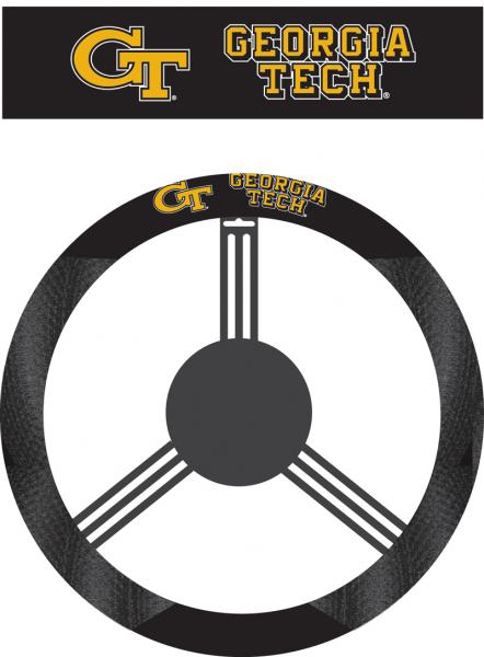 Fremont Die 58520 Poly-Suede Steering Wheel Cover - Georgia Tech Yellow Jackets