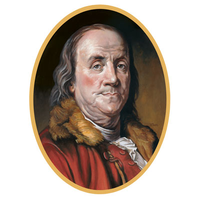 Picture of Beistle 54842 Ben Franklin Cutout - Pack of 12