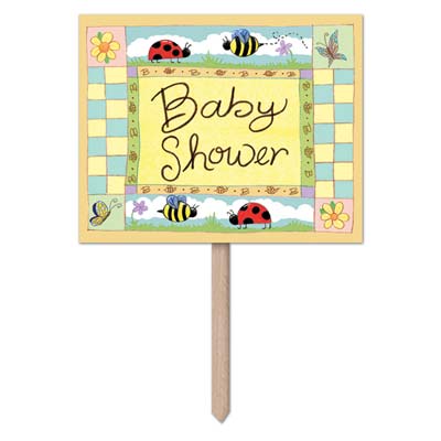 Picture of Beistle 54913 B Is For Baby Yard Sign - Pack of 6