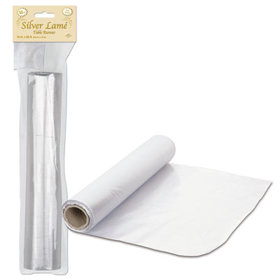 Picture of Beistle 57601-S Silver LamT Table Runner - Pack of 6