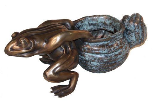 Picture of Asia Art & Craft BA-5341 Frog with Shell Pot