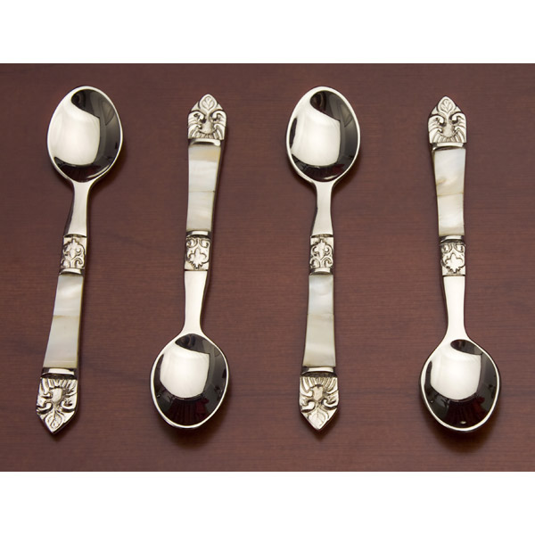 Picture of Godinger 4 Pieces Mother of Pearl Spoons