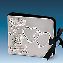 Picture of Godinger 1063 12 Page Silver Plate Heart Design Wedding CD Holder