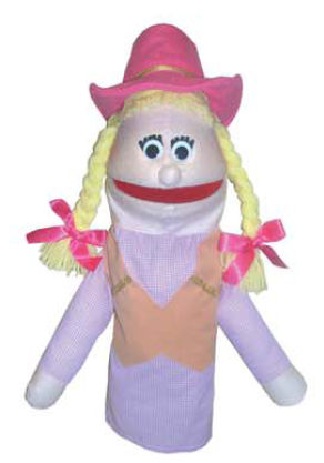 Picture of Get Ready 474C Kids Cowgirl Puppet