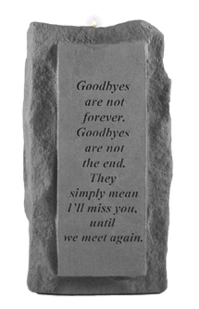 Picture of Kay Berry 05220 Goodbyes Are Not...Single-Tall Votive Holder