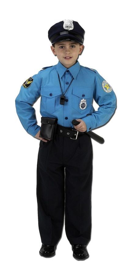 Picture of Costumes For All Occasions Ar29Md Police Suit Medium 8 To 10