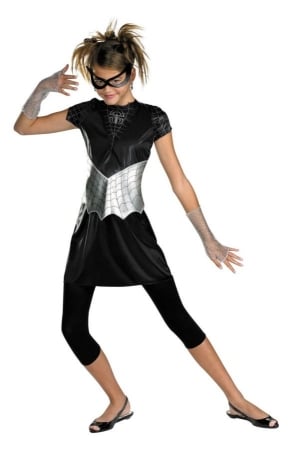 Picture of Costumes For All Occasions Dg50239G Spider Girl Black Suited 10-12