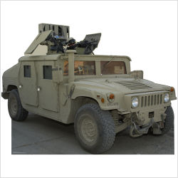 Picture of Advanced Graphics 139 Army Hummer Solid Corrugated Cardboard Stand-Up