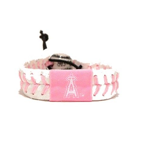 Picture of GameWear GWBBWASP Gamewear MLB Leather Wrist Band- Nationals- Pink