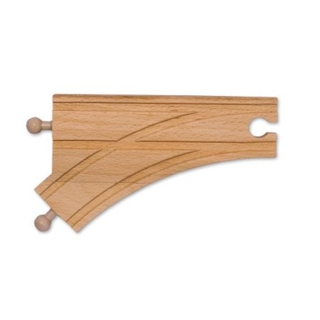 Melissa & Doug 695 6 in. Curved Switch Track-Male- 6 pack