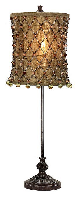 Imax 2951 Taupe Beaded Accent Lamp 784185029512  