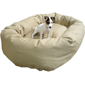 Picture of Majestic Pet 788995611257 24 in. Small Bagel Bed- Khaki