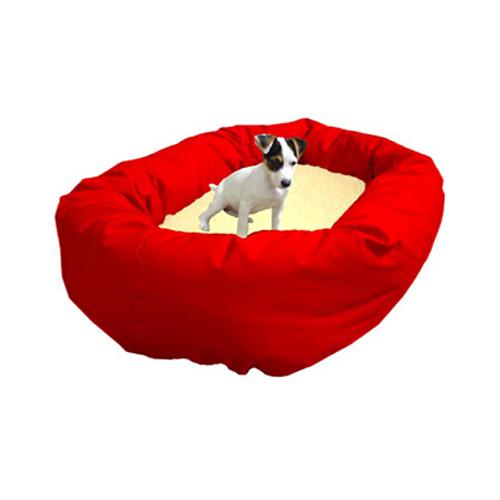 Picture of Majestic Pet 788995612315 32 in. Medium Bagel Bed- Red and Sherpa