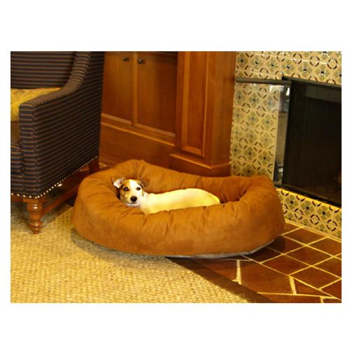 Picture of Majestic Pet 78899567402 40 in. Bagel Dog Pet Bed Suede Rust