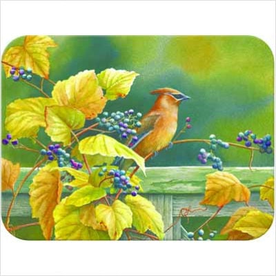 McGowan Tuftop Cedar Waxwing Cutting Board- Medium