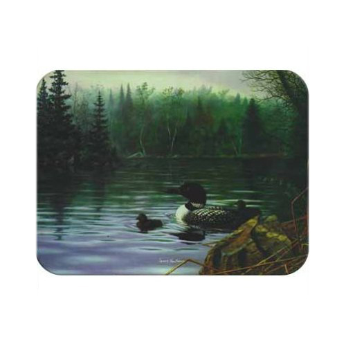 Picture of McGowan TT92042 Tuftop Loons in the Mist Cutting Board- Medium