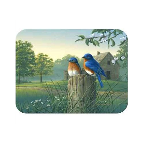 Picture of McGowan TT92381 Tuftop Country Morning Bluebirds Cutting Board- Small